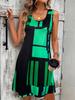 Summer Women's Geometric Pattern Sleeveless Dress For Summer Vacation Dresses For Women Summer Women Bohemia Midi Dresses Y2K
