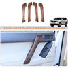 Fit for Toyota Land Cruiser Prado FJ150 150 2010-2018 ABS Inner Door Handle Cover, Car Interior Door Handle Protection Trim Cover, 4PCS (Pine Wood
