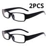 2Pcs Fashion Vintage Refractive Myopia Glasses Women Men Short-Sight Eyewear
