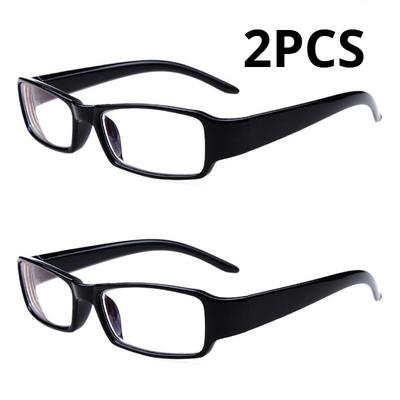 2PCS Fashion Vintage Refractive Myopia Glasses Women Men Short-sight Eyewear