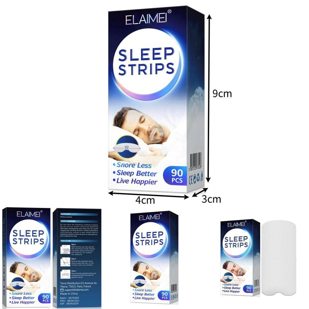 Elimei Sleep Tape Antisnoring Closure Patch With Breathable Material For Restful Sleep