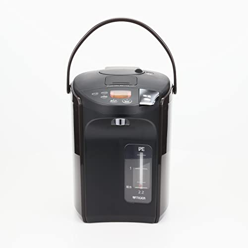 Tiger Vacuum Flask (TIGER) Steamless Electric Kettle, VE, "Tokuko-san" (Electric Vacuum Flask), 2.2L, Brown, PIS-A221-T