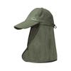 Cappello da Pesca con Design a Scialle Tesa Larga Protezione Solare Cappellino da Baseball Circonferenza Testa Regolabile Cappello da Sole da Trekking Outdoor