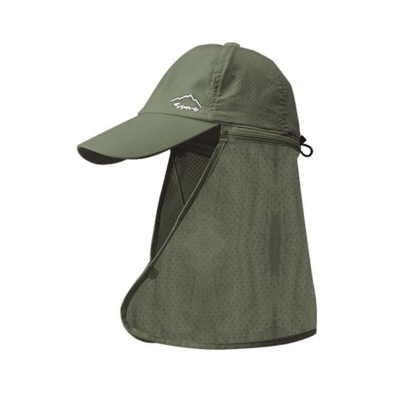 Cappello da Pesca con Design a Scialle Tesa Larga Protezione Solare Cappellino da Baseball Circonferenza Testa Regolabile Cappello da Sole da Trekking Outdoor
