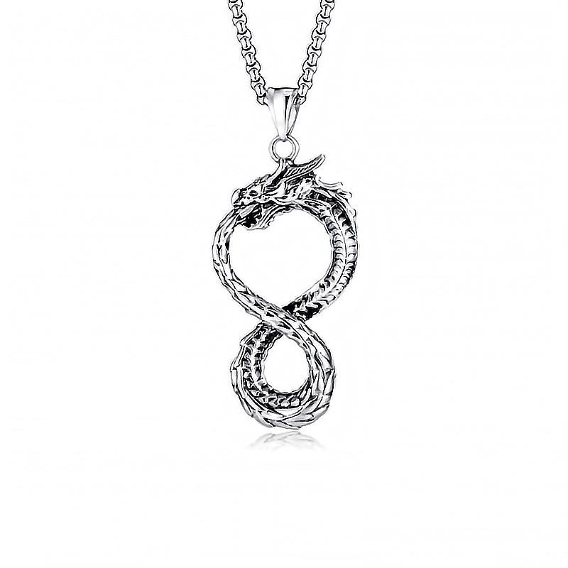 Evropsko-americký náhrdelník s lebkou a beraní hlavou: Retro Literární Pánský Démon Přívěsek z Titanové Oceli