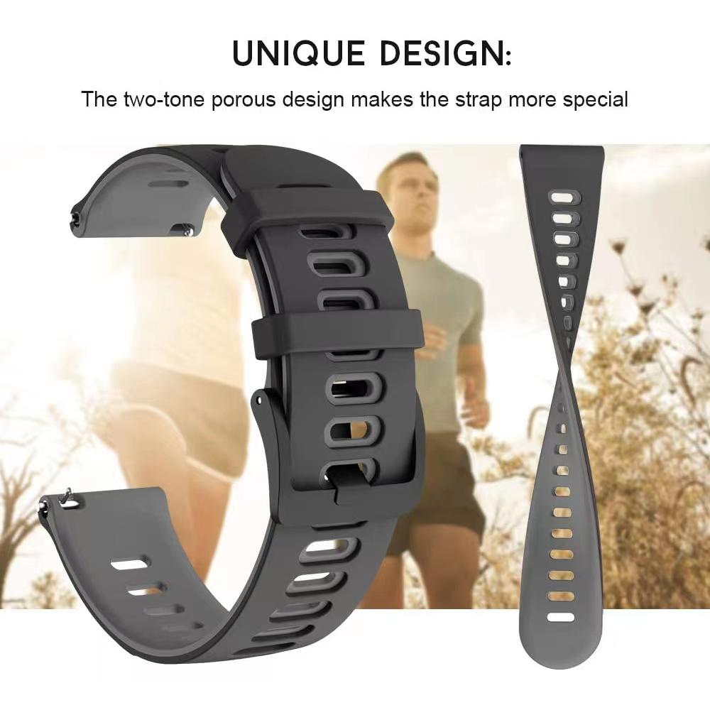 22mm 20mm Silicone Strap for Samsung Watch 7/6/5/4 Huawei Watch 5/4/3/GT6-5-4-3 Sport Bracelet Belt Amazfit Active 2/GTR/GTS