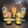 Rose Glasglocke Lampe, Schreibtischdekoration, Geschenkbox-Set, Muttertag Weihnachten Geburtstag Dekoration, Valentinstagsgeschenk, Handgefertigt