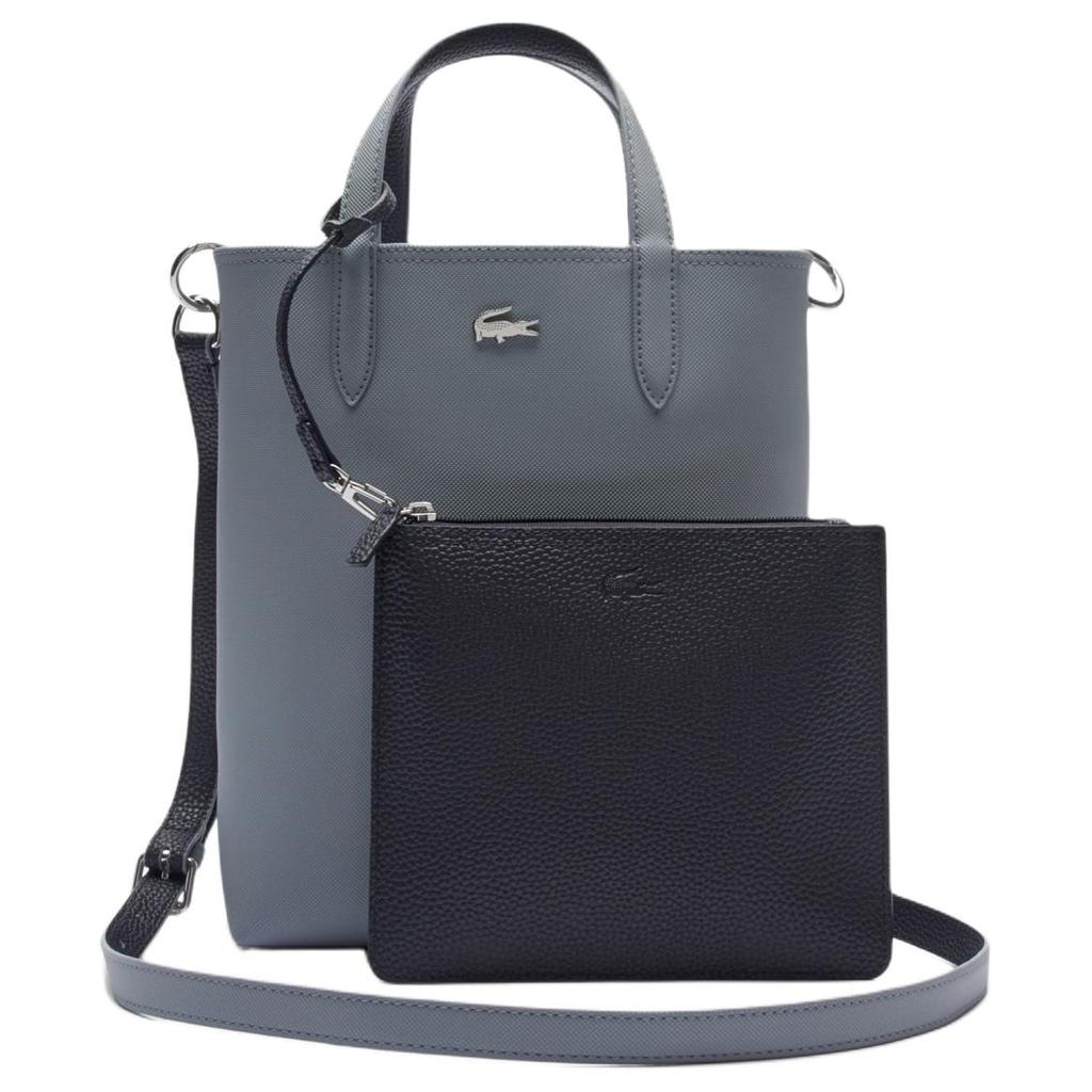 LACOSTE PVC Shoulder Bag, Crossbody Bag, Handbag Women's Blue NF2991AA-R40