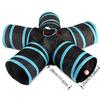 Cat Five Channel Pet Cat Toys Training Tunnel Toys Sound Paper Tent Cat Bed