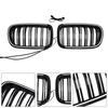 Black Front Bumper Kidney Grill Grille Fit  X3 F25 2011-2014 Dual Line