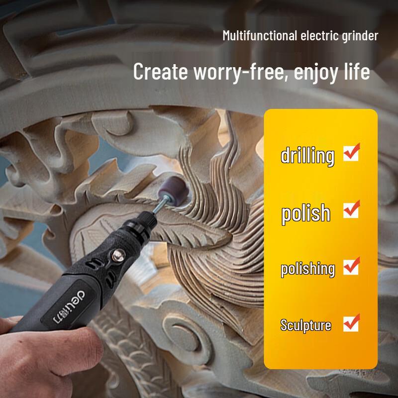 Deli Cordless Rotary Tool Kit CN plug (adapter included)