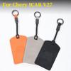 For Chery Icar V27   Suede Car Key Case Cover Protector Shell Keychain Interior Special Refit Accessories