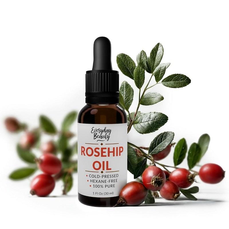 Rosehip Oil - Pure Cold Pressed 1 Fl Oz, 1 pcs, 30ml for Face, Hair, and DIY Beauty
