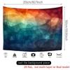 2D Abstract Gradient Geometric Tapestry for Bedroom & Dorm Decor
