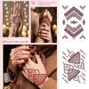 Lace Fake Tattoo Henna Tattoo Stickers Red Mehndi Stickers Body Art Sticker  Finger Hand