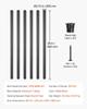 Staircase Balusters 101 Pack 26 In Aluminum Spindles with Screws/Rail Caps