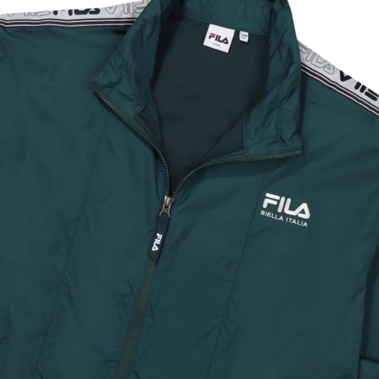 FILA Jackets Unisex Green Stand Collar Moderate Other FS2JKF2115X-PIG