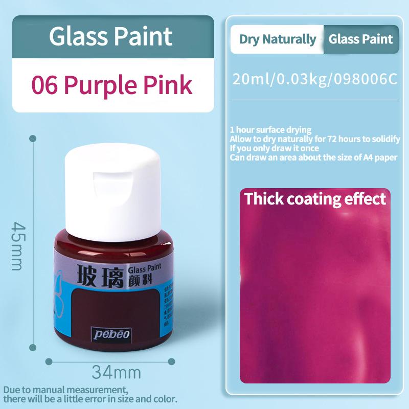 Waterproof Glass Paint 20/25ml Sun-Resistant Acrylic Paints For Artist Drawing Painting Pigment Hand Painted Glass Paint DIY
