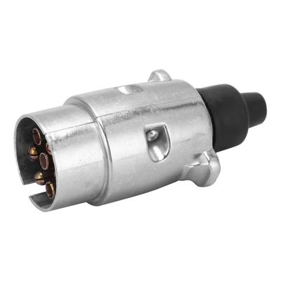 7 Pin Metal Plug 12N 12V Rubber Universal for Standard Trailers Caravans Trucks Boats