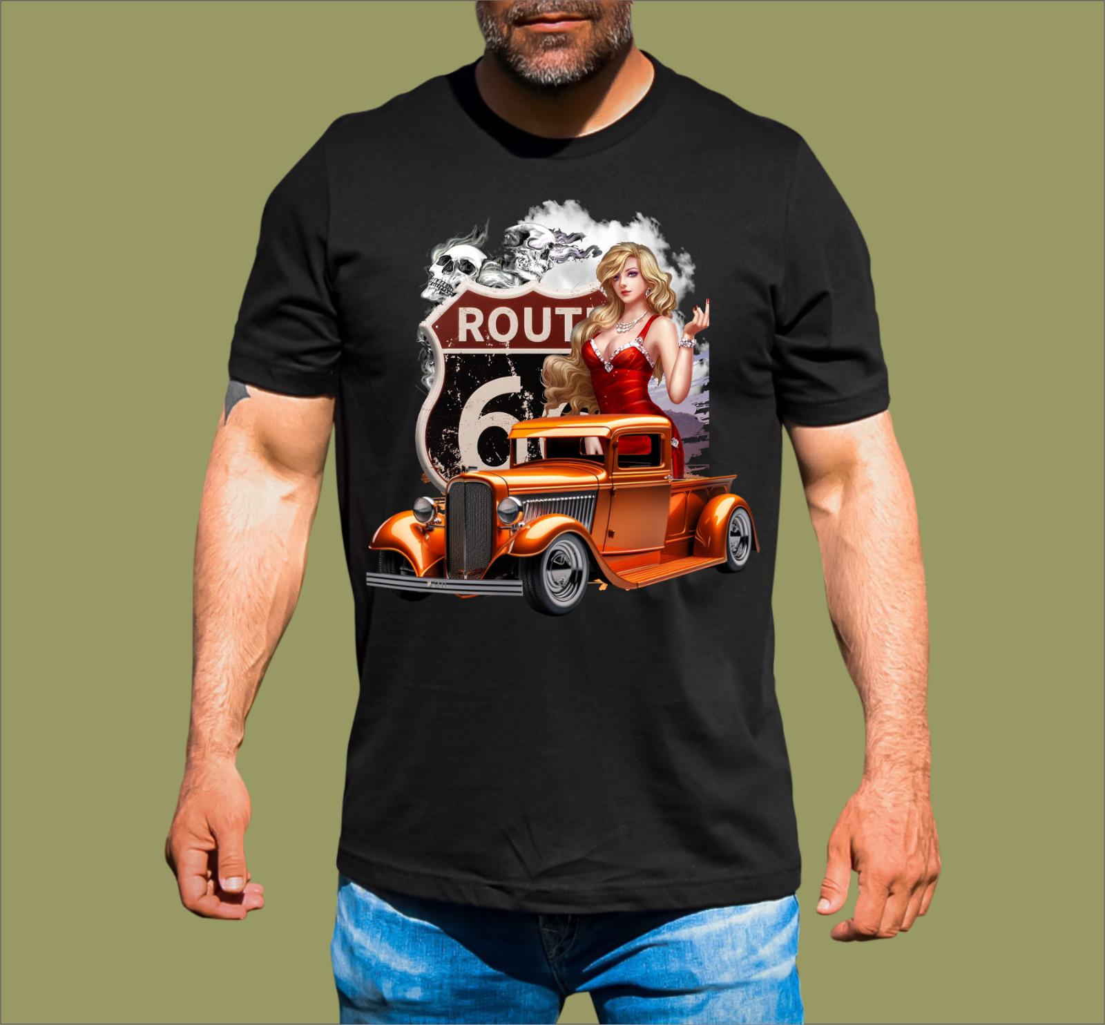MOTHER ROAD ROUTE 66 T-SHIRT L