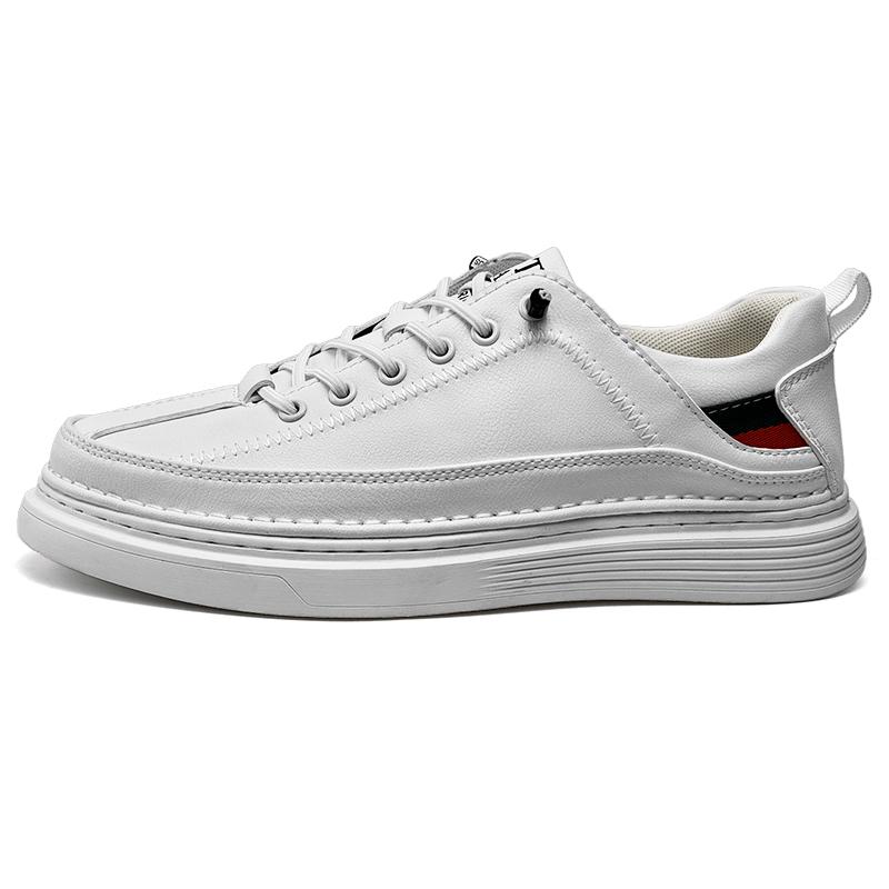 

Мужская новая кожаная спортивная обувь на открытом воздухе, повседневная обувь, деловая кожаная обувь для доски 43