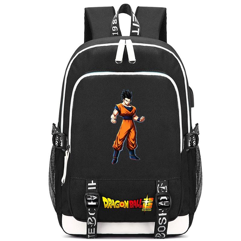Anime Dragon Ball Canvas Backpack for Boy Girl Back To School Book Bag Anti Theft Travel Bag Student Waterproof Backpack Men Women Travel Leisure Bag
