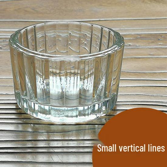 DIY Transparent Glass Candle Holder - Square & Round Windproof Cups for Homemade Scented Candles