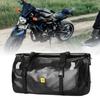 Motorcycle Tail Bag Water Resistant Portable PVC Motorbike Sturdy Duffel Black 40L