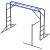 Klätterställning Utomhusklipptorn med Gymstång Pull-up-stång för Barn 3-8 År upp till 150 kg 250x190x180 cm Svart