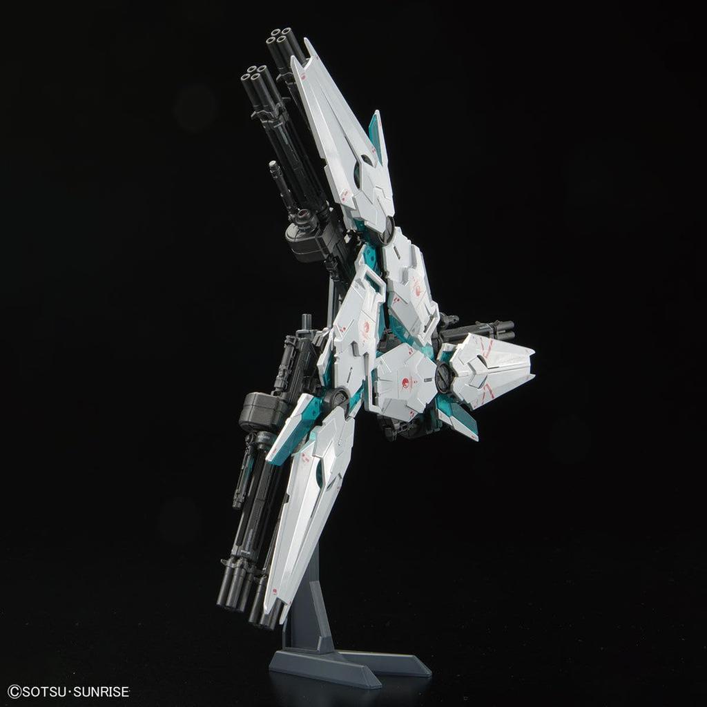 BANDAI SPIRITS RG 1144 Gundam Base Exclusive RX-0 Unicorn Gundam (Final Battle Version) [Special Coating] Plastic Model Kit, Pre-Colored, Green,