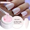 UV/LED Gel na prodlužování nehtů Křišťálový fototerapeutický gel Modelovací Rychle vytvrzující Pevný gel DIY Salon Nástroj pro nail art