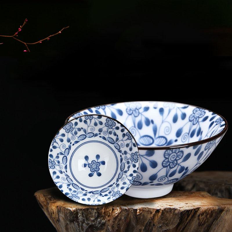Čínský modrobílý porcelánový šálek na čaj Ručně malovaná čajová souprava Malá čajová miska Šálky na květinový čaj Čajové příslušenství Nápojové sklo Velkoobchod