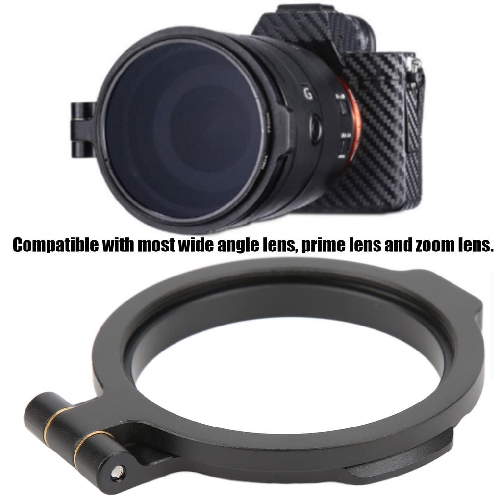 Camera Lens Filter Ring, Durable Quick Switch, Multi-Size Lens Filter Holder, Aluminum Alloy Material, for Wide-Angle Prime Zoom Lenses, Achieves Bett