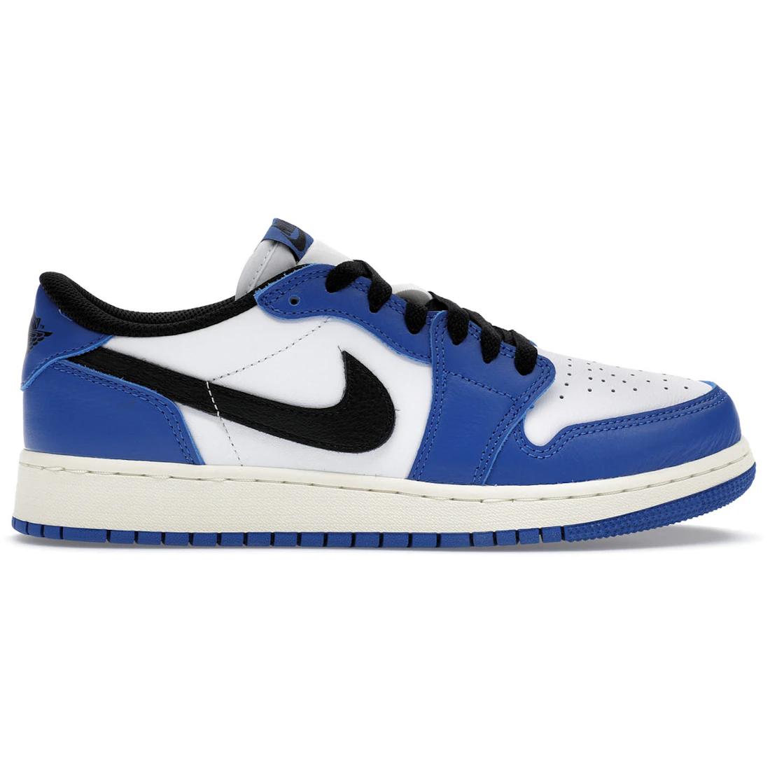 

Новые Jordan Air Jordan 1 Retro Low OG Game Royal Удобные Нескользящие Детские Баскетбольные Кроссовки CZ0858-140 35.5
