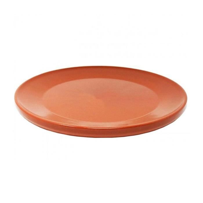 Plat à Gratin Raimundo Faïence Marron Ø 30 cm (6 Unités)