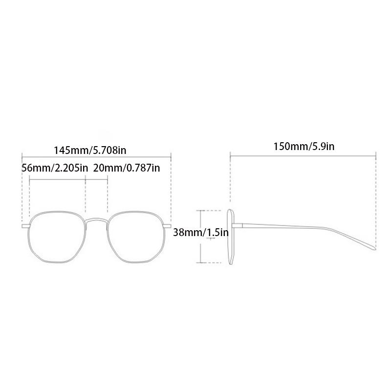 Neutral Square Irregular Anti Blue Light Glasses Trendy Small Frame Clear Optical Glasses Transparent Lens Spectacle