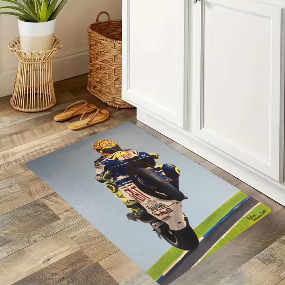 Doctor Valentino Rossi Kitchen Floor Mat Long Strip Mat Antislip Machine Washable Suitable For Bathrooms Laundries Home Decoration Carpets