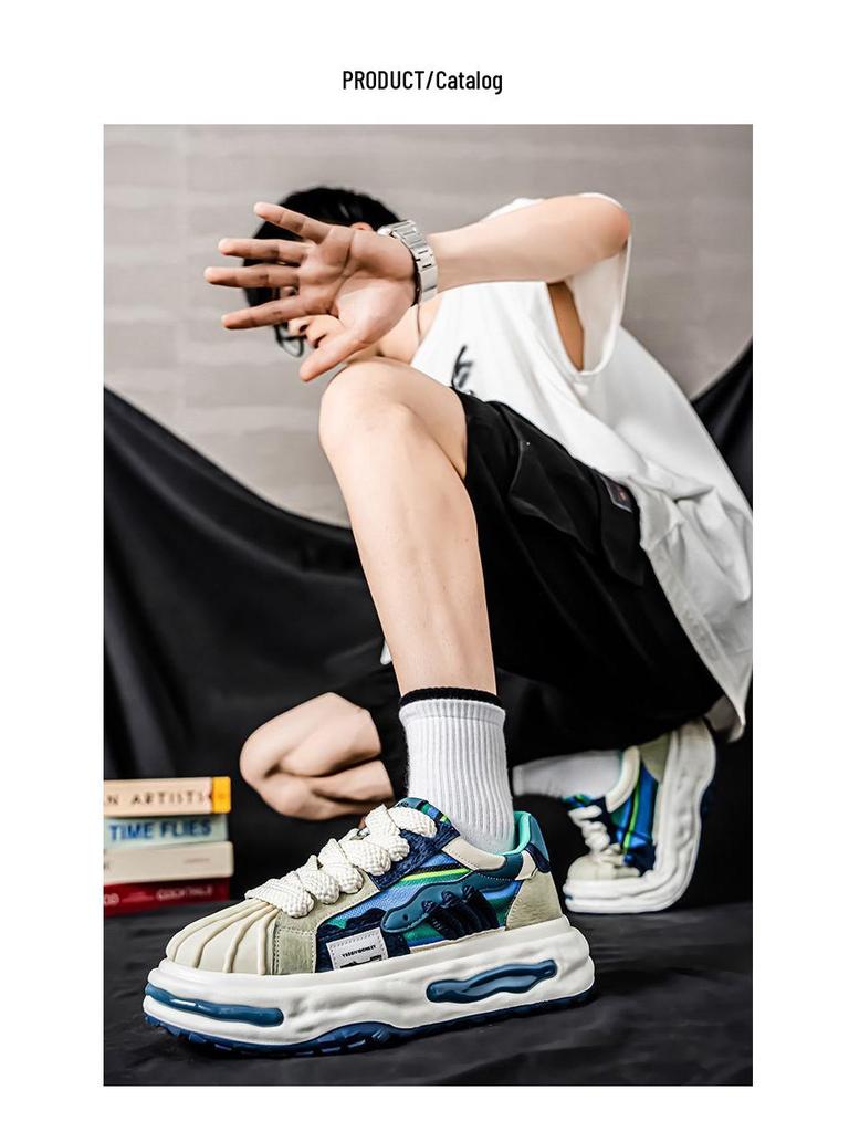 Height-Boosting Summer Platform Sneakers - Trendy, Durable, Low-Top Casual Sports Shoes