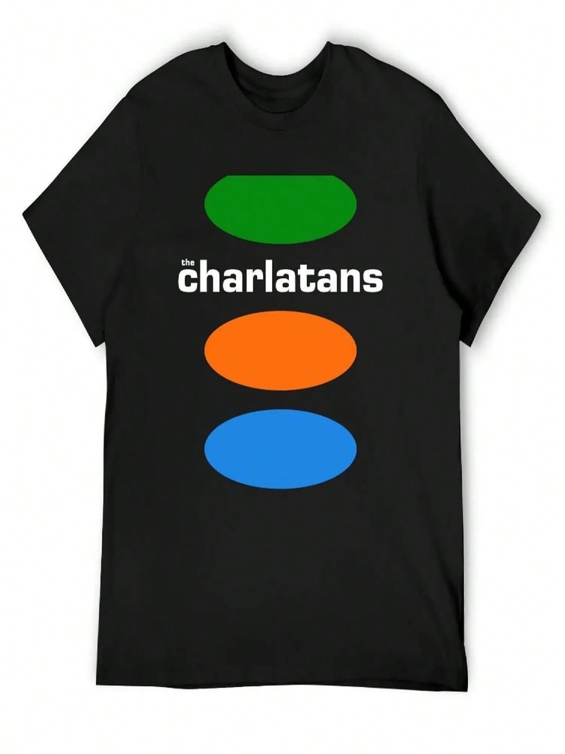 The Charlatans, В поисках оранжевого, По бедра, Немного дружелюбные, Рассказывающие истории, Винтажная, Брит-поп футболка S разноцветный