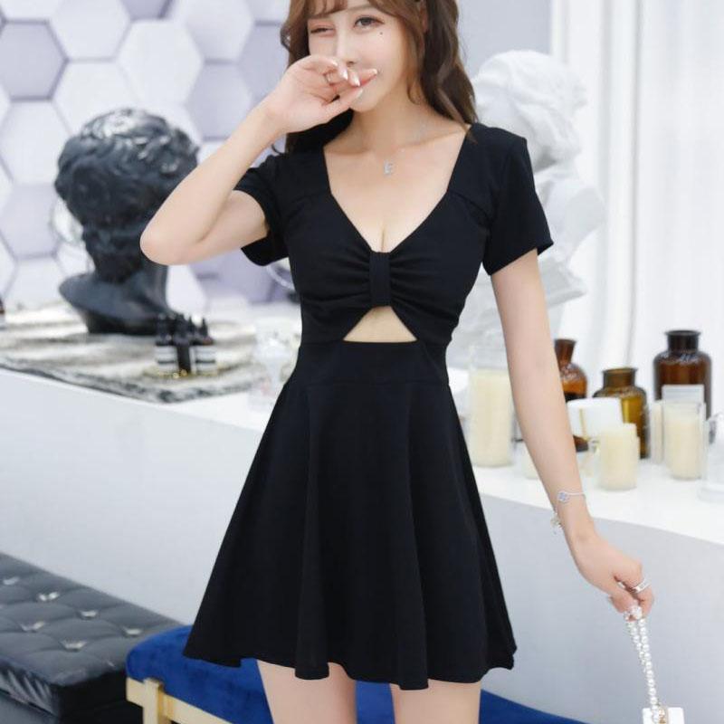 Buy Sexy Dress Low-cut Halter Bar Skirt 