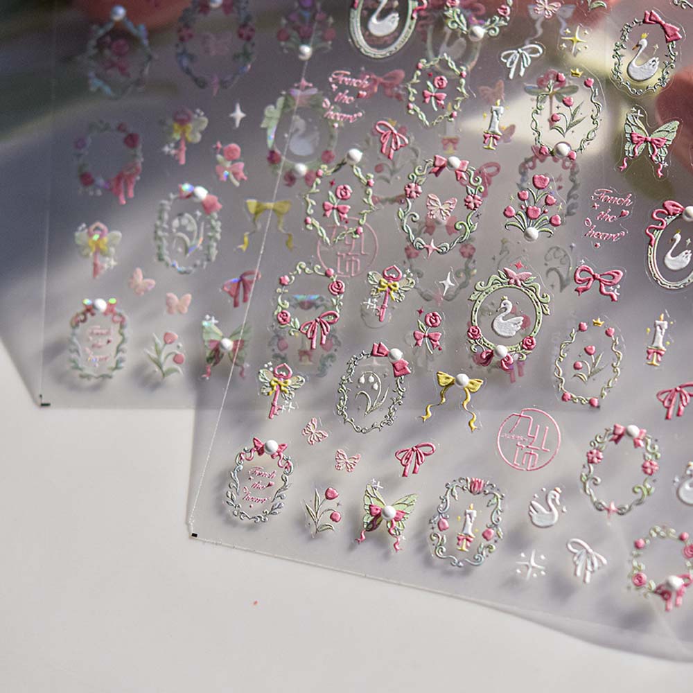 Nagelzubehör Weihnachts-Nagelsticker Neujahr Weihnachten Nageldekorationen Maniküre Ornamente