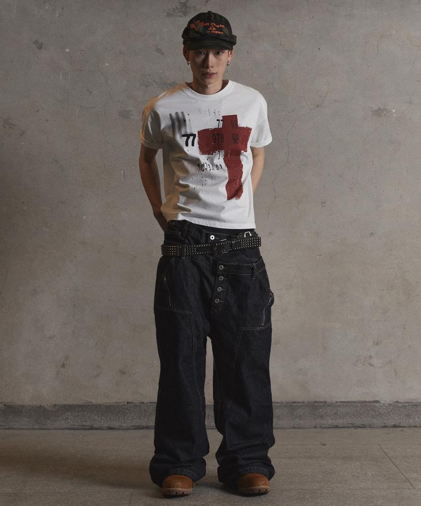 Garter Gallery Red Cross T-Shirts_White
