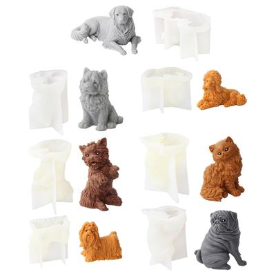 3D Tierförmige Kerze Silikonform für DIY Handgemachte Kerzenornamente Form Handwerkszeug Backform