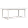 VidaXL Coffee Table White 110x55x45 Cm Solid Pine Wood 822168