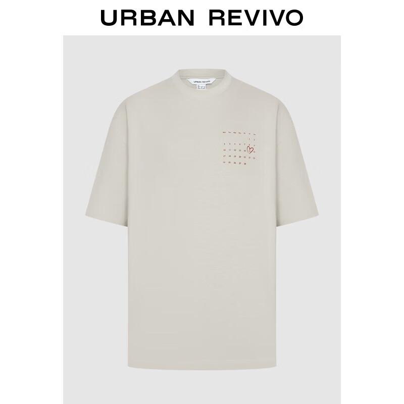 UR Men s 2025 Autumn Playful Print Cotton T-Shirt XS