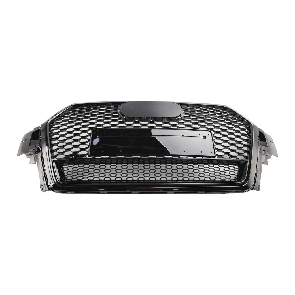 Gloss Black Front Bumper Radiator Vent Mesh Grille Grill Fit Q7 2016-2019