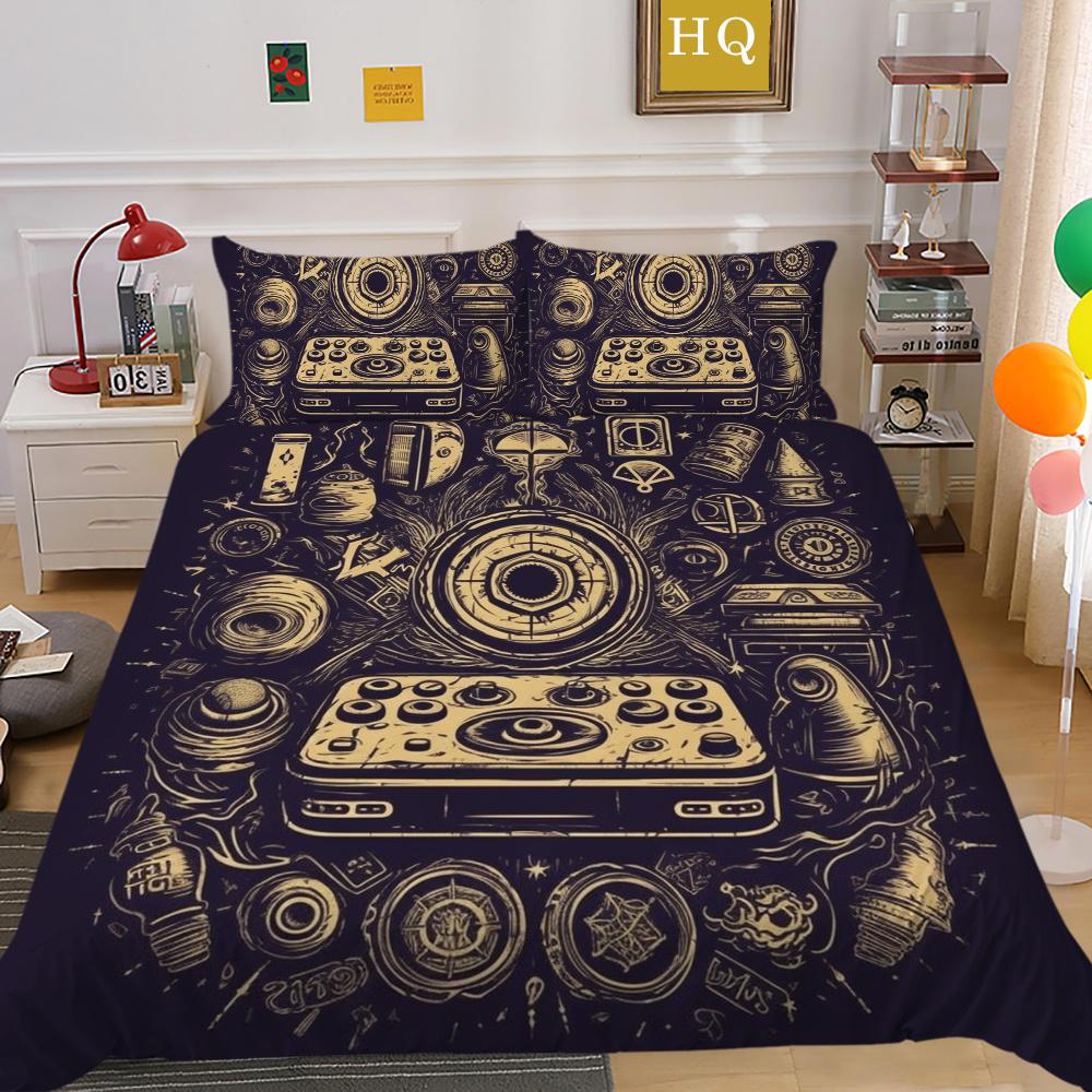 3D Game Console Printing Bedding Set Twin Size Bed Set Cover Children Fashion Design Pillowcase High Quality Bedspread