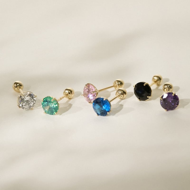JEWNEL 14K Color Cubic Pence Piercing (6 colors/5 sizes)