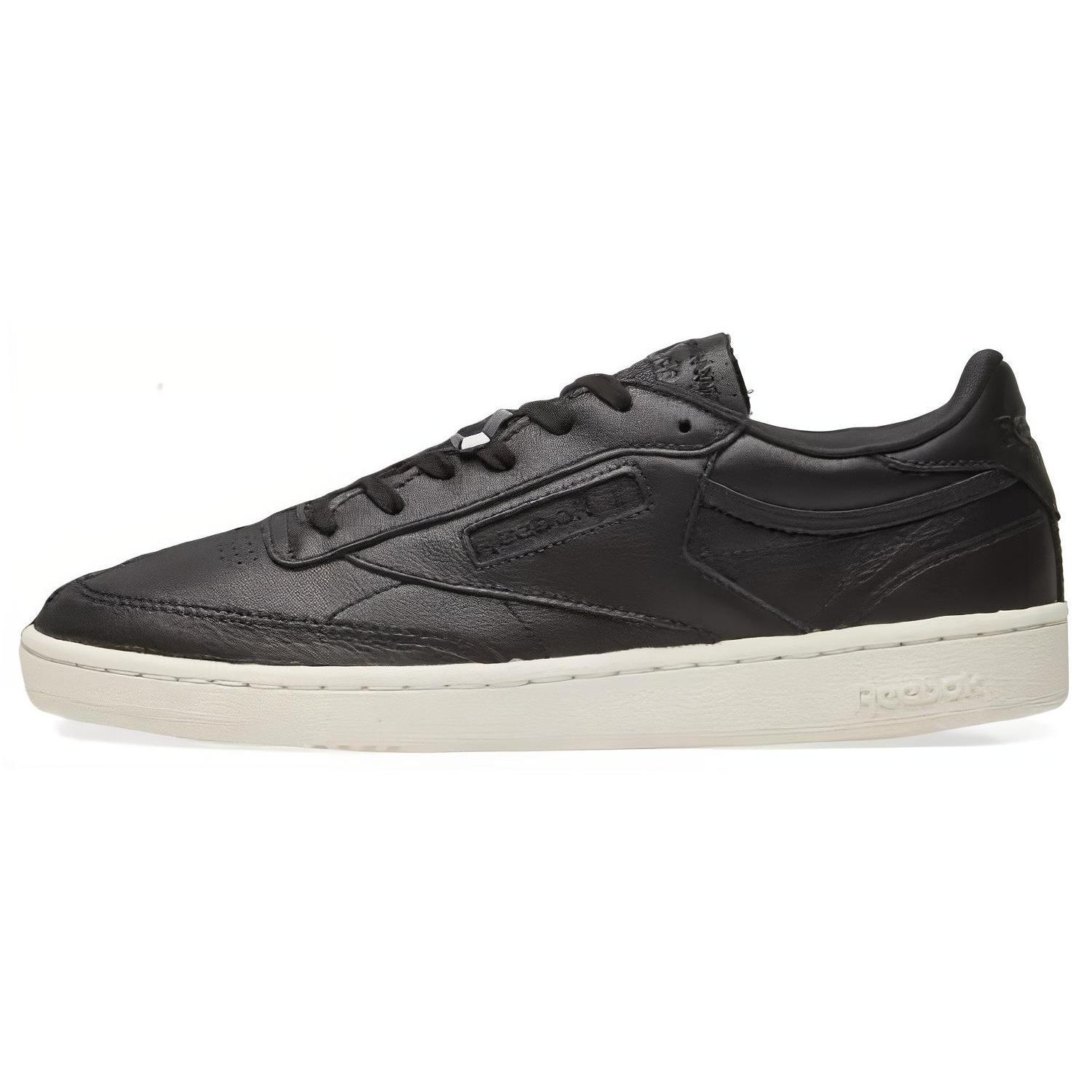 Reebok Club C 85 Skate Shoes  Black  Men s RMIA011C99LEA0011010 EU 36