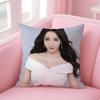 Popular fashion Chinese sexy actress LLiu Yan Cushion Cover Pillow Case Soft Friendly Fabric  Concealed Zipper